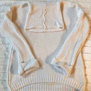 SPRING WHITE KNIT SWEATER BEAUTIFUL!